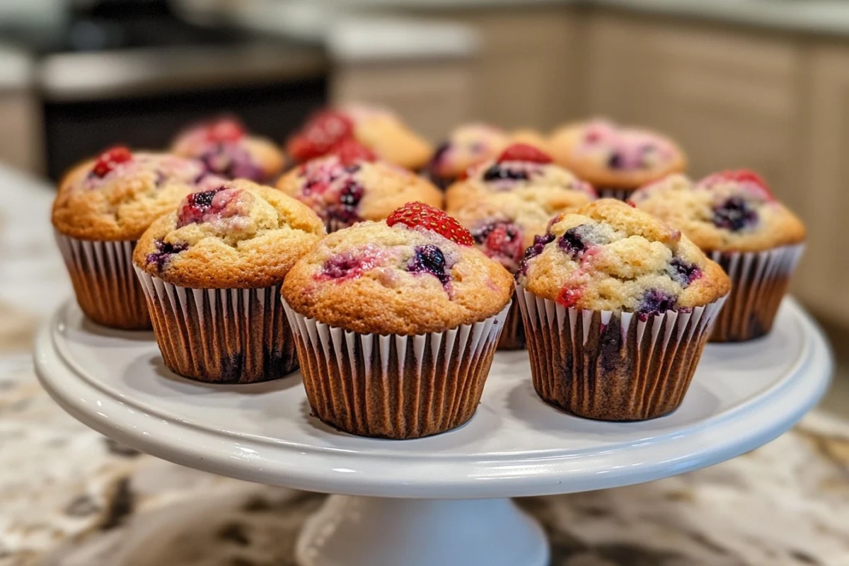 Can you use strawberries instead of blueberries in muffins?