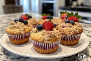 Can you use strawberries instead of blueberries in muffins?