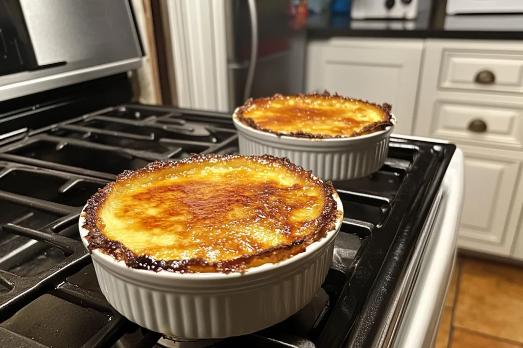 What's the difference between crème brûlée and custard?