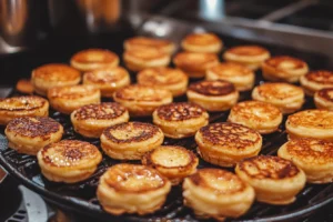 How to pour small pancakes?