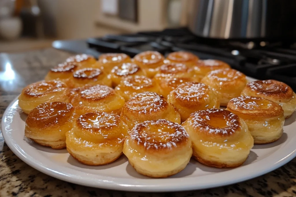 What are the small pancakes called?