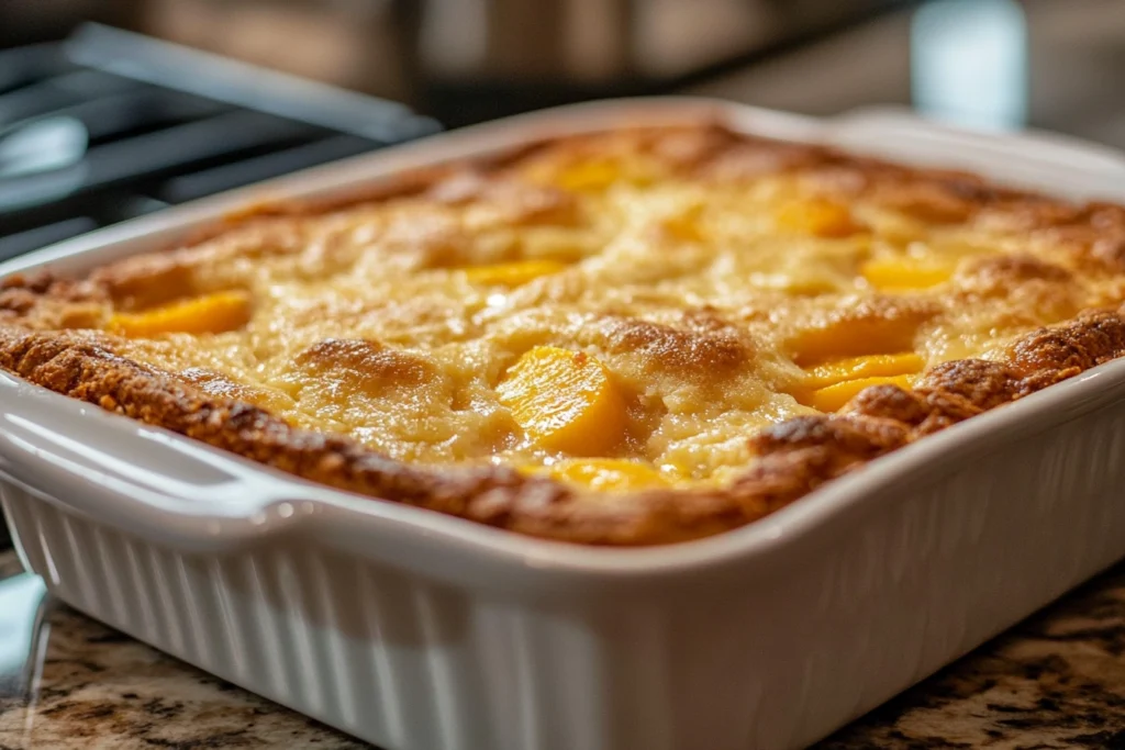 peach cobbler recipe with cake mix
