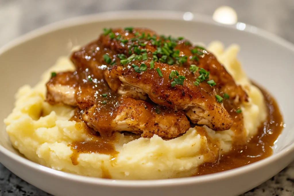 mashed potato gravy chicken