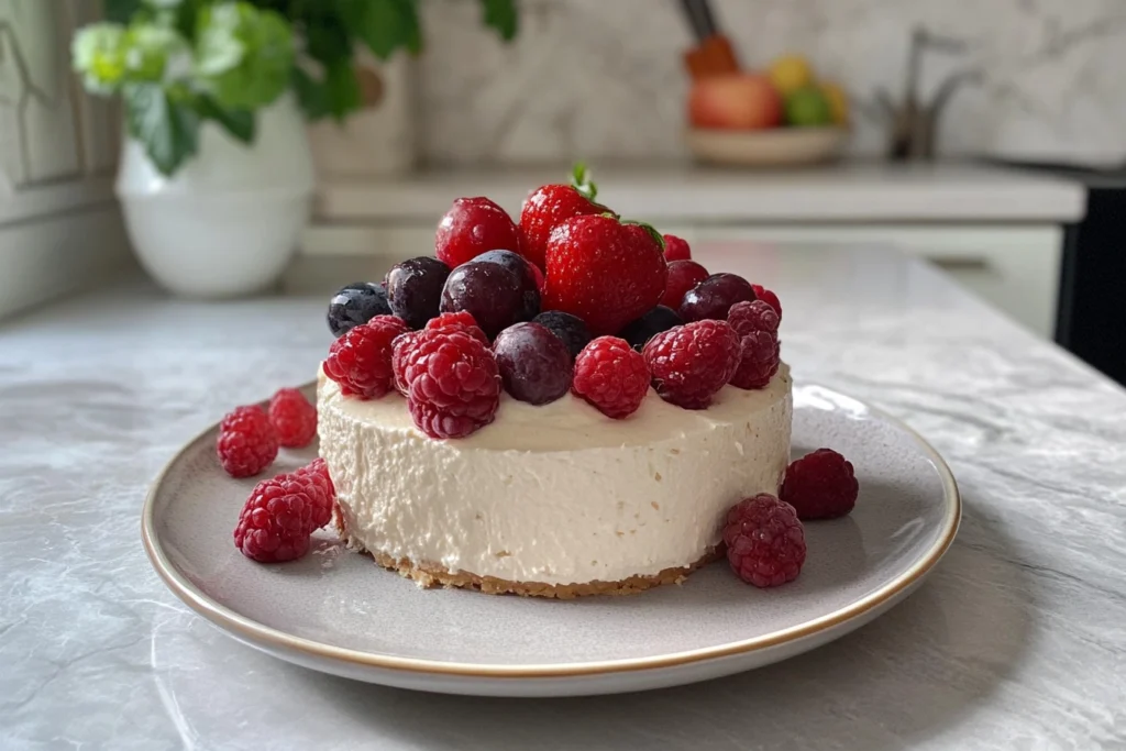 3 ingredient no bake cheesecake