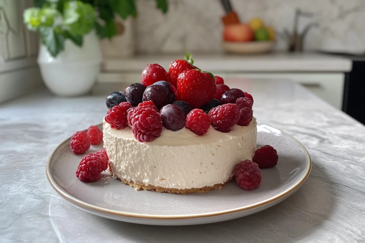 3 ingredient no bake cheesecake