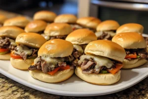 What kind of meat do you use for Philly cheesesteak sliders?