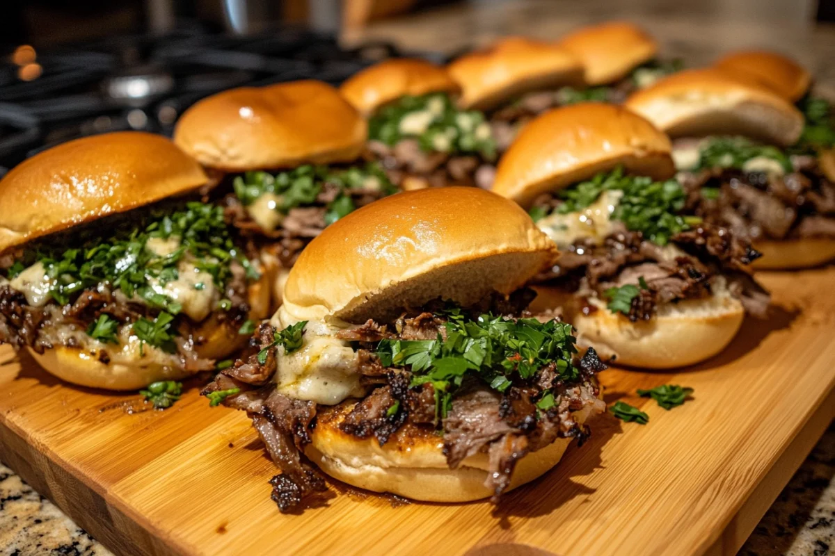 What sides go with Philly cheesesteak sliders?