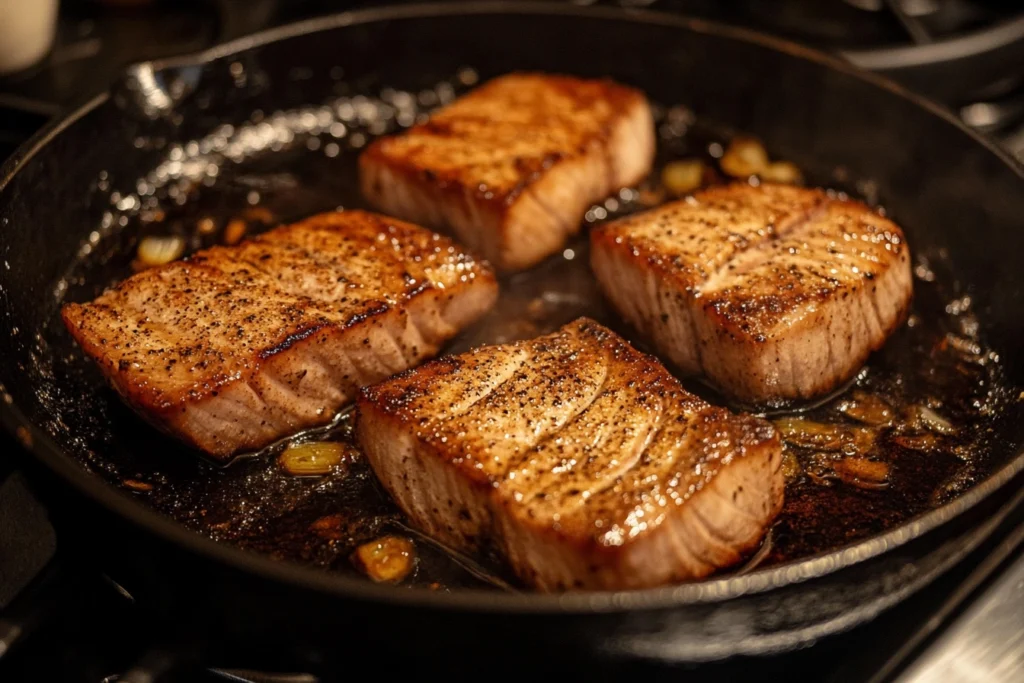 How is ahi tuna best cooked?