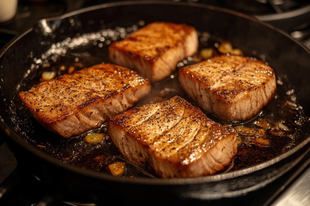 How is ahi tuna best cooked?