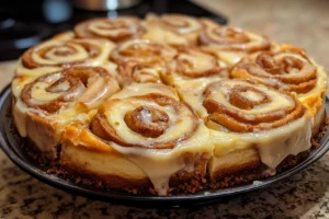 cinnamon roll cheesecake
