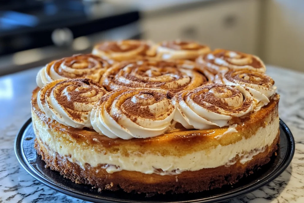 cinnamon roll cheesecake
