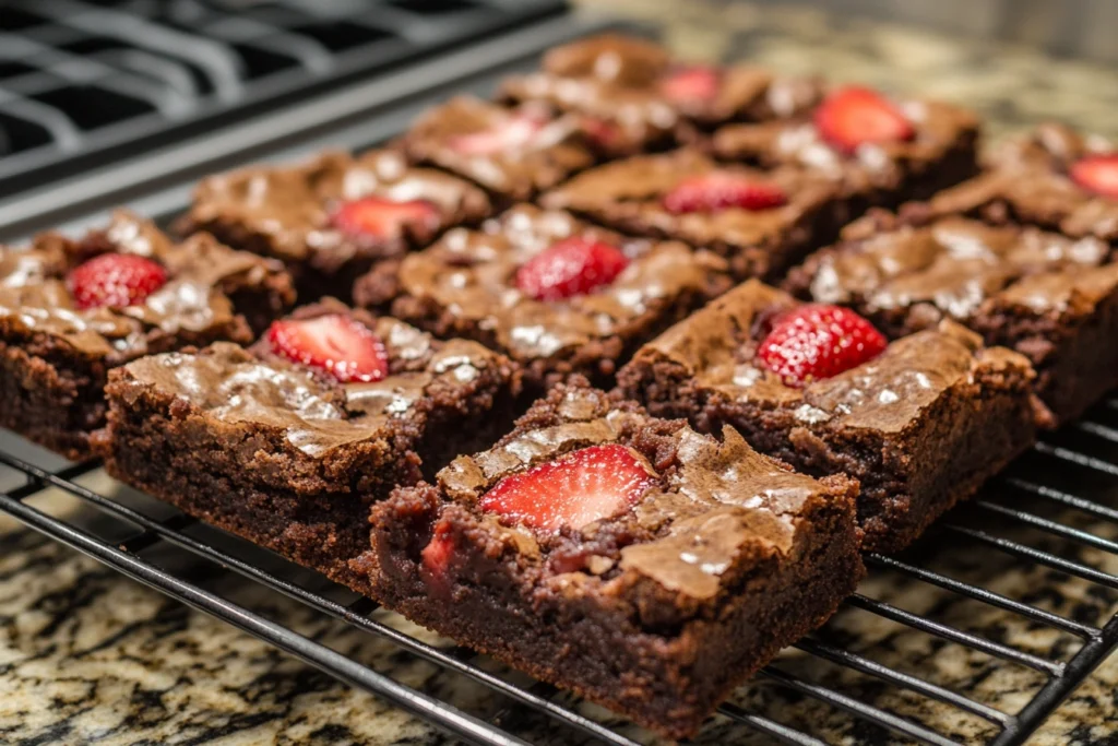 Today how long does it take to make strawberry crunch brownies?