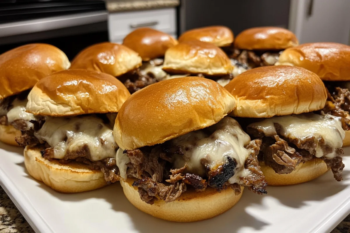 philly cheesesteak sliders