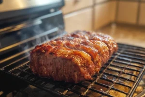 What temperature do you smoke a meatloaf at?