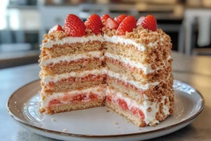 What adds crunch to a cake?
