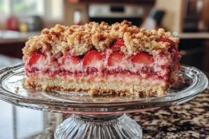 strawberry crunch cake